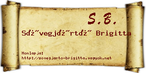 Sövegjártó Brigitta névjegykártya